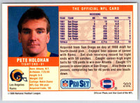 1989 NFL Proset Pete Holohan #202