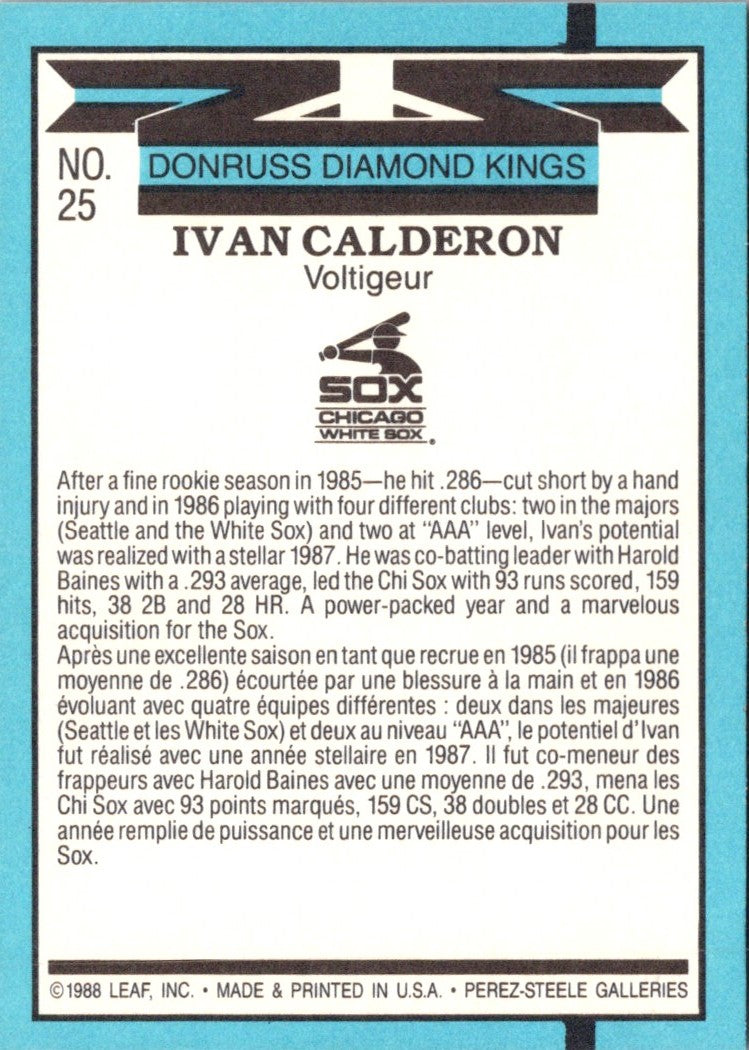 1988 Leaf Ivan Calderon