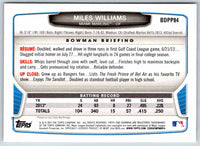2013 Bowman Miles Williams #BDPP84