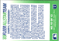 1989 Fleer All-Stars Darryl Strawberry #10