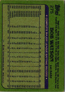 1982 Topps Bob Watson