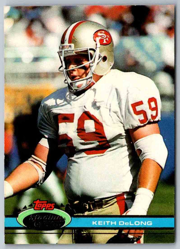 1991 Topps Stadium Club Football Keith DeLong #419