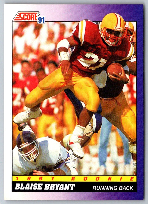 1991 Score Blaise Bryant #603 Rookie