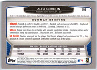 2013 Bowman Alex Gordon #191