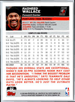 2003 Topps Collection Rasheed Wallace #92