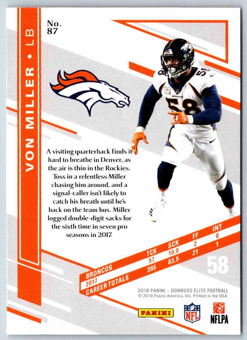 2018 Donruss Elite Von Miller