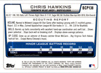 2012 Bowman Chrome Prospects Chris Hawkins #BCP138