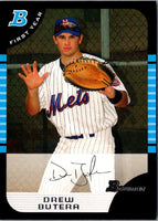 2005 Bowman Chrome Draft Picks & Prospects Drew Butera #BDP44 Rookie