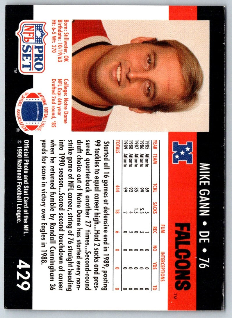 1990 Pro Set Mike Gann