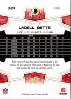 2008 Score Super Bowl XLIII Ladell Betts #324