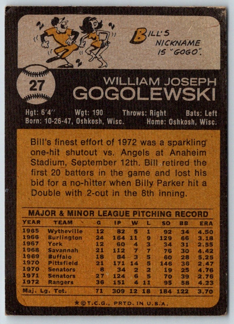 2014 Topps Bill Gogolewski