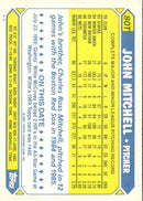 1987 Topps Traded John Mitchell