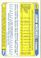 1987 Topps Traded John Mitchell #80T
