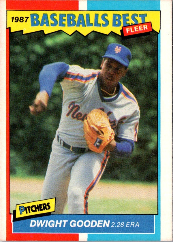 1987 Fleer Baseball's Best Sluggers vs Pitchers Dwight Gooden #15