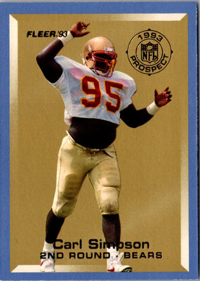 1993 Fleer Prospects Carl Simpson #26