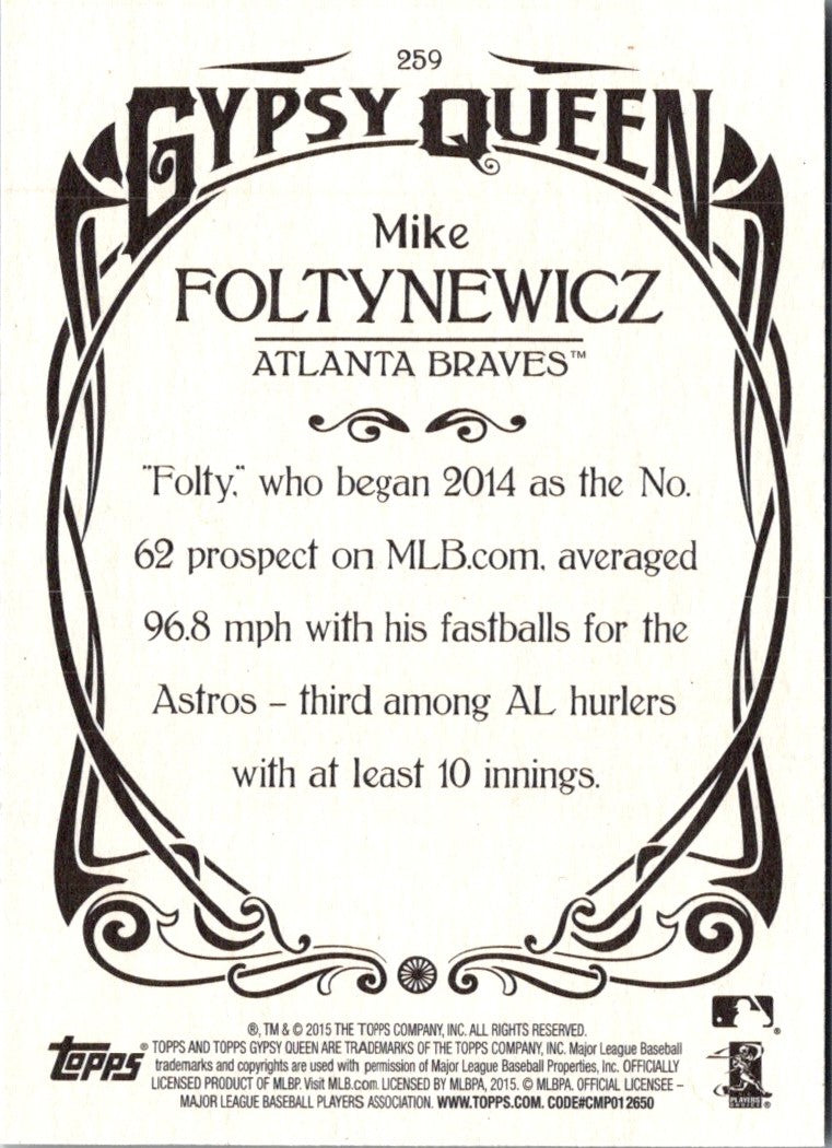 2015 Topps Gypsy Queen Mike Foltynewicz