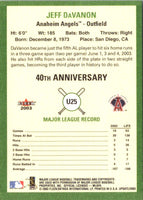 2003 Fleer Tradition Update Jeff DaVanon #25