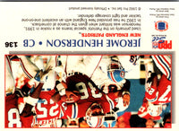 1992 Pro Set Power Jerome Henderson #136