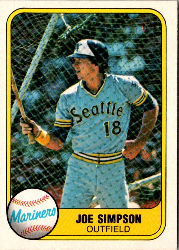 1981 Fleer Joe Simpson #616