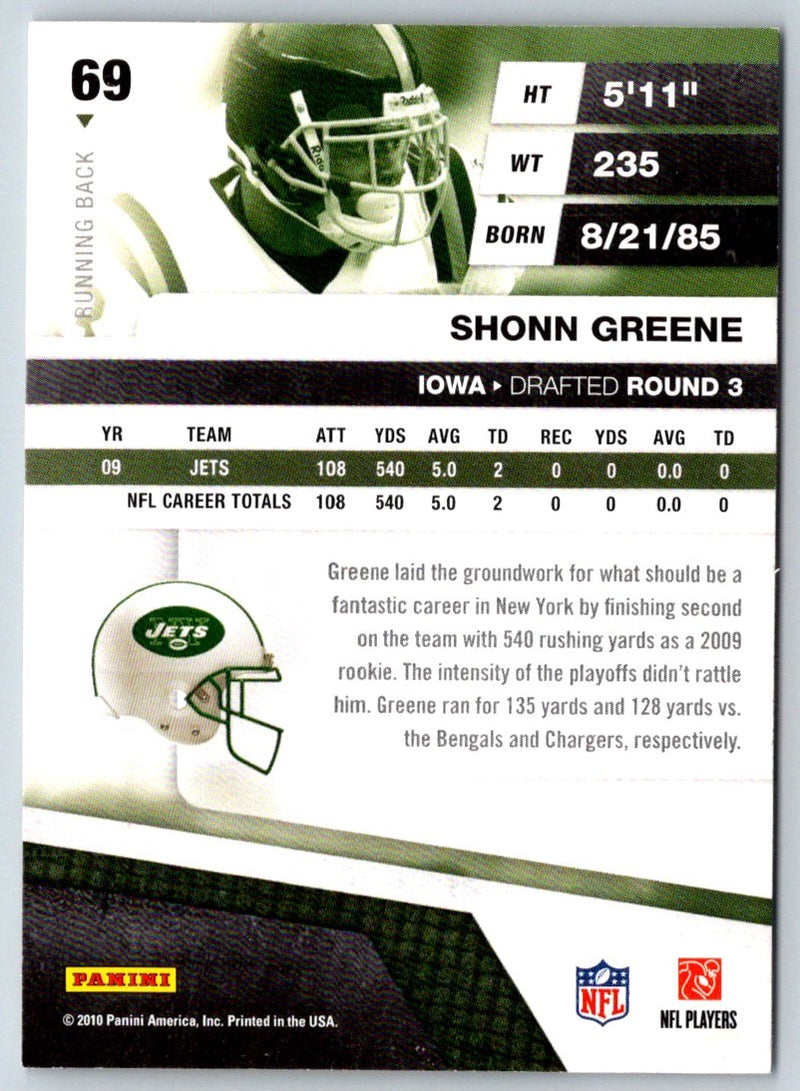 2010 Panini Absolute Memorabilia Shonn Greene