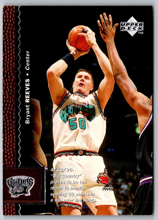 1996 Upper Deck Bryant Reeves #130