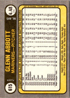 1981 Fleer Glenn Abbott #615