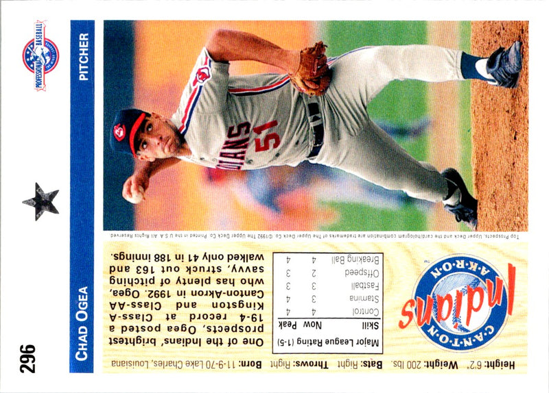 1992 Upper Deck Minors Chad Ogea