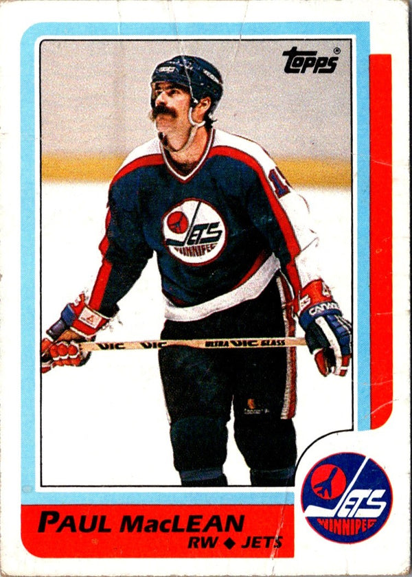 1986 Topps Paul MacLean #114