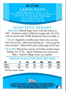 2008 Bowman Chrome Prospects Aaron Bates