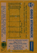 1982 Topps Greg Stemrick