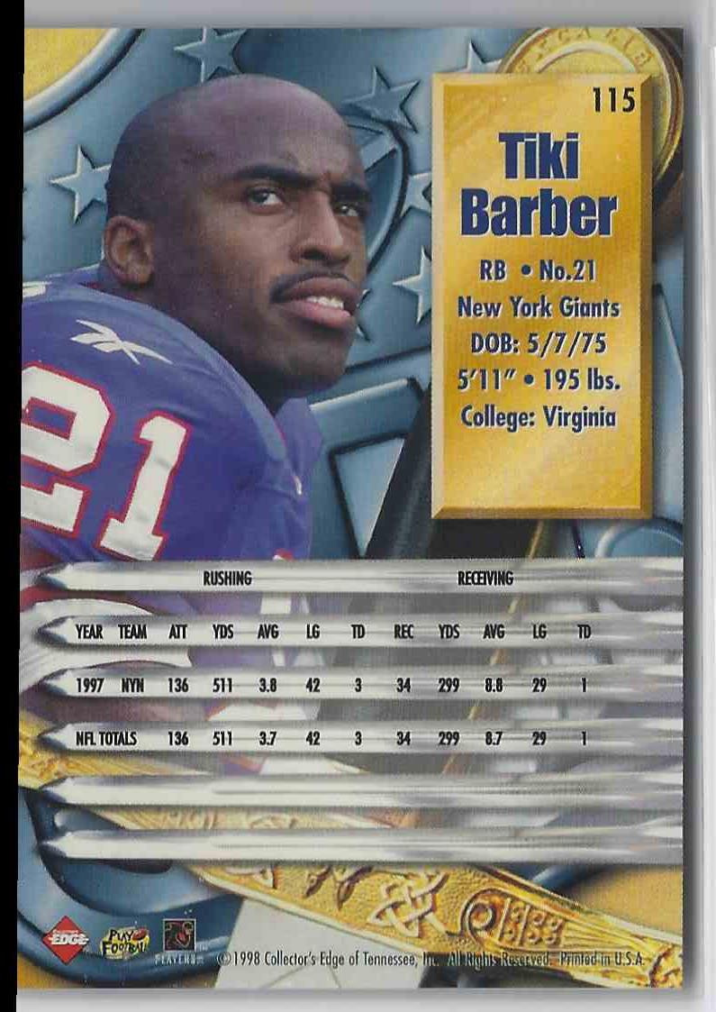 1999 Edge Tiki Barber