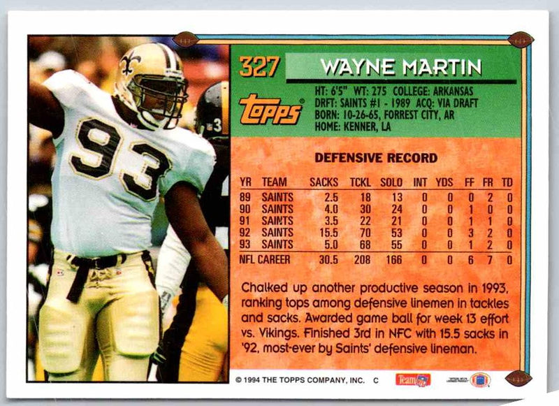 1994 Topps Wayne Martin