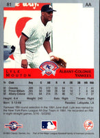 1993 Classic Best Lyle Mouton #81