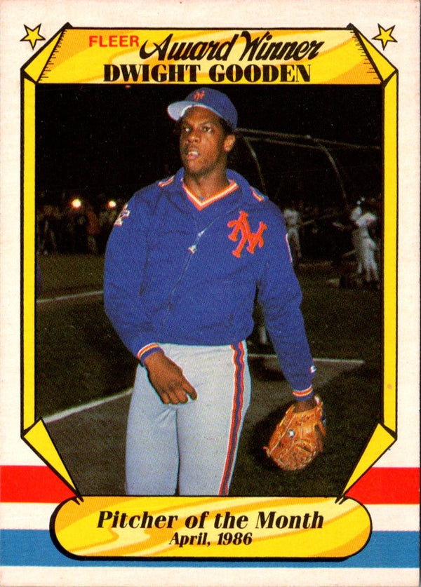 1987 Fleer Award Winners Dwight Gooden #15