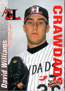 2000 Multi-Ad Hickory Crawdads David Williams