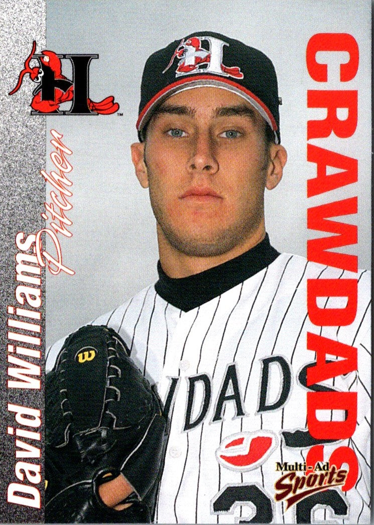 2000 Multi-Ad Hickory Crawdads David Williams