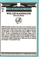 1986 Donruss Willie Randolph