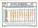 1992 Topps Juan Samuel