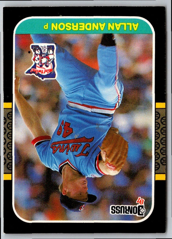 1986 Donruss The Rookies Allan Anderson #3