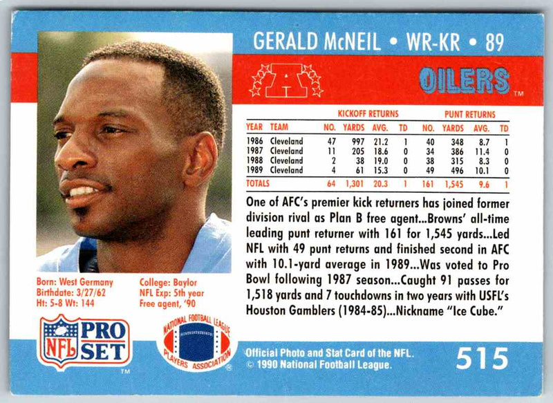 1992 Proset Gerald McNeil