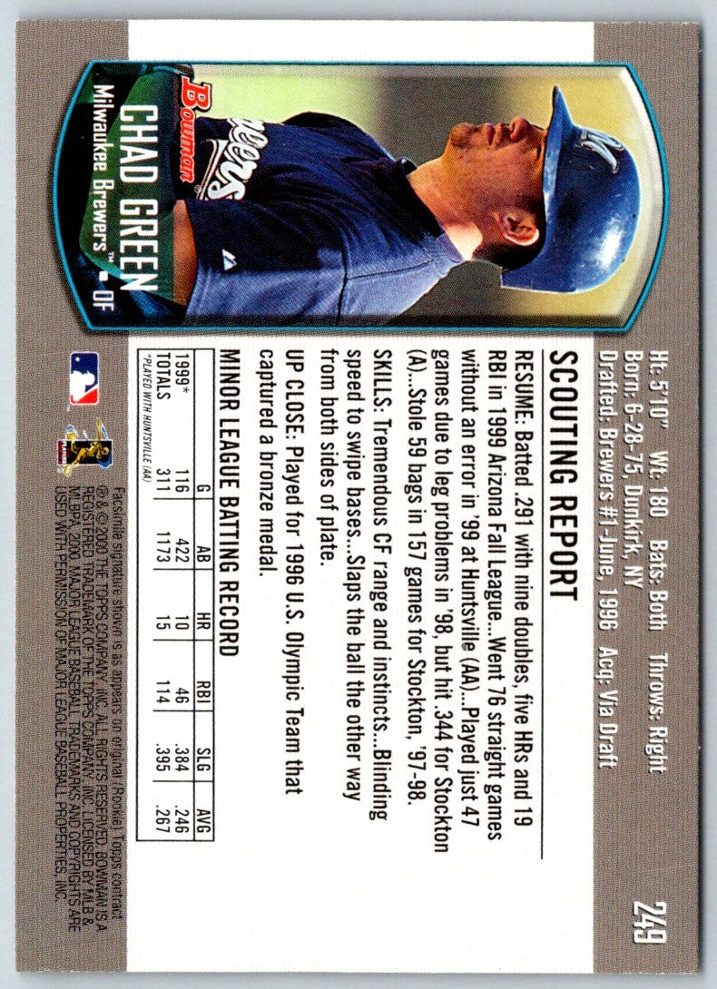 2000 Bowman Chad Green