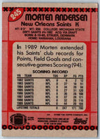 1990 Topps Morten Andersen #245