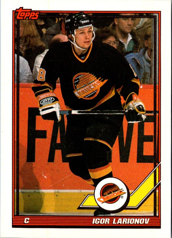 1991 Topps Igor Larionov #480