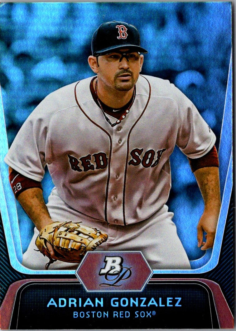 2012 Bowman Platinum Adrian Gonzalez