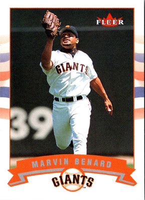 2002 Fleer Marvin Benard #370