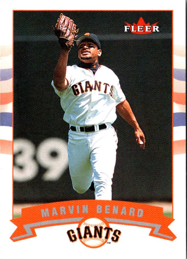 2002 Fleer Marvin Benard #370