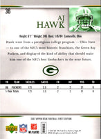 2007 Upper Deck First Edition A.J. Hawk #36