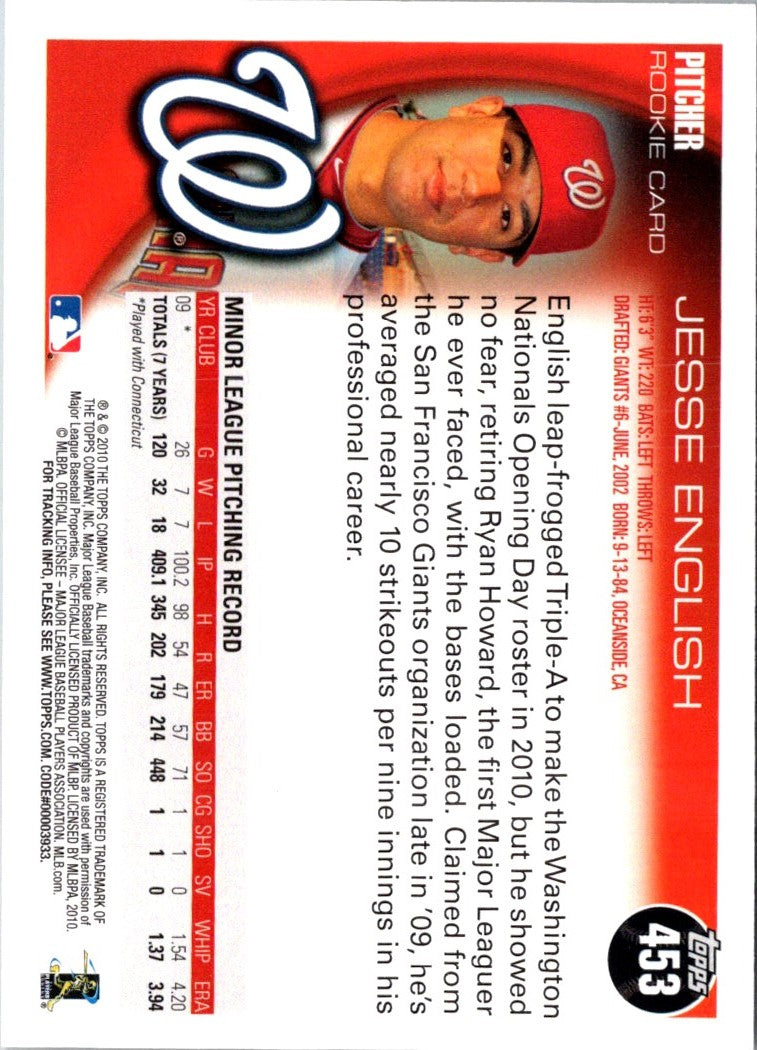 2010 Topps Jesse English