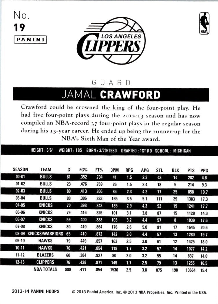 2013 Hoops Jamal Crawford