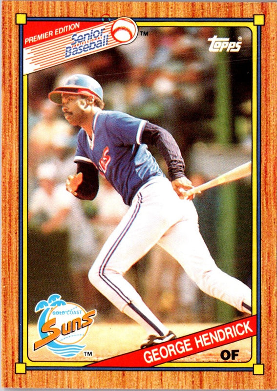 1989 Topps Senior League George Hendrick #12